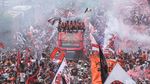 Persija Jakarta Berpesta di Jalan Ibukota