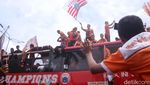 Ekspresi The Jakmania Sambut Sang Juara