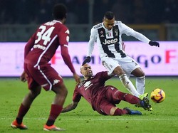 Secara keseluruhan Juventus mendominasi permainan. Bianconeri menguasai 58 persen bola dibandingkan 42 persen milik Torino. Foto: Reuters