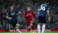 Xherdan Shaqiri memang belum rutin jadi starter tapi sudah bikin empat gol dan satu assist dari lima laga terakhir di Anfield. (Clive Brunskill/Getty Images)