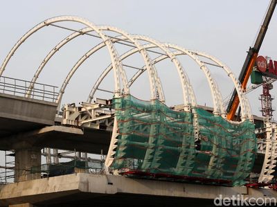 Stasiun LRT Jabodebek di Jatibening Dikebut, Begini Bentuknya