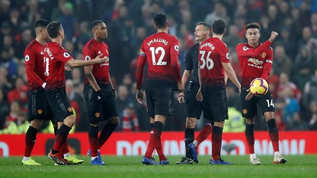 Manchester United saat ini berada di peringkat keenam klasemen sementara Liga Inggris 2018/2019. (