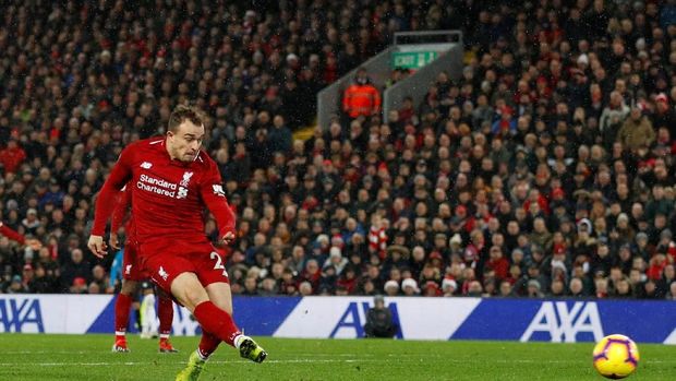 Shaqiri Dua Gol, Liverpool Hempaskan MU 3-1