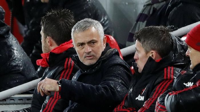 Jose Mourinho sebut Liverpool cuma mendominasi selama 20 menit (Carl Recine/Reuters) Jose Mourinho sebut Liverpool cuma mendominasi selama 20 menit (Carl Recine/Reuters)