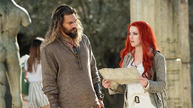 Amber Heard saat bermain di Aquaman