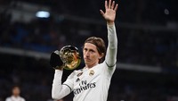 Real Madrid di posisi runner-up dengan raihan 11 Ballon dOr. Terakhir diraih Luka Modric tahun 2018, terbanyak Cristiano Ronaldo dengan empat kali (Getty Images)