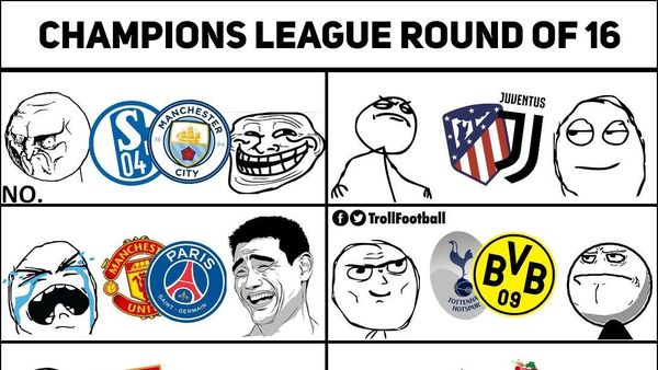 MU Apes Ketemu PSG, Ini Meme Kocak Undian 16 Besar Liga Champions