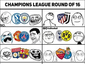 MU Apes Ketemu PSG, Ini Meme Kocak Undian 16 Besar Liga Champions