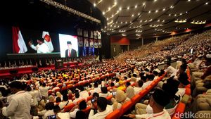 Ramai dan Meriah, Begini Momen Konfernas Gerindra di Sentul