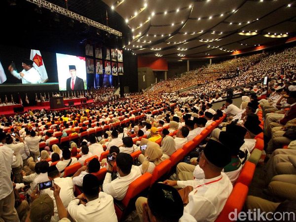 Ramai dan Meriah, Begini Momen Konfernas Gerindra di Sentul