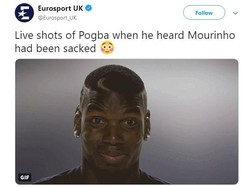 Paul Pogba juga disebut-sebut salah satu pemain yang senang dengan dipecatnya Mourinho. Keduanya memang sempat bersitegang musim ini. (Foto: Istimewa)