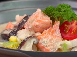 Resep Sup Salmon Susu Kedelai, Menu Wajib Ibu Hamil