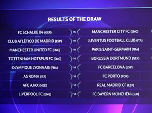 Jadwal Lengkap Babak 16 Besar Liga Champions