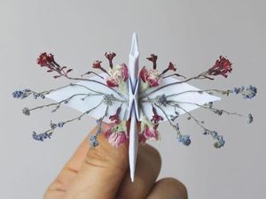 Kreatif! Seniman Sulap Kertas Jadi Burung Bangau Cantik