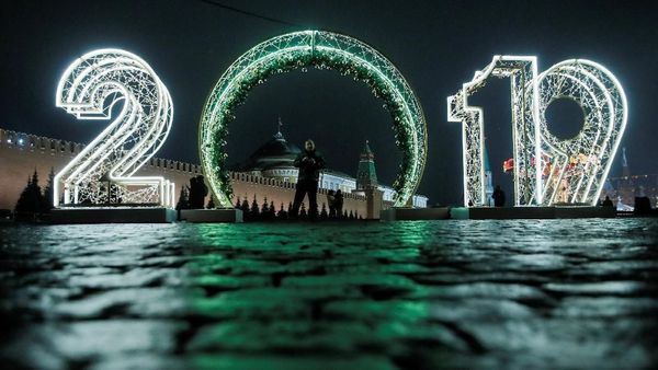 Keren Banget Lampu Kota Moscow Jelang Natal dan Tahun Baru