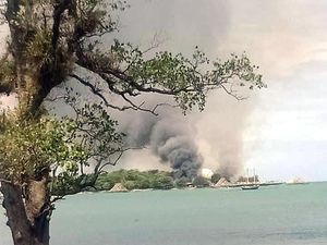 Pulau Umang di Pandeglang Kebakaran!