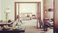 Kamar yang disewa Mourinho juga dilengkapi bar, dapur kecil, dan ruang makan. Foto: Instagram @thelowryhotel
