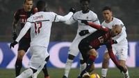 Serangan-serangan Milan kurang tajam, dengan hanya ada 4 shot on target. (Mario Carlini/Iguana Press/Getty Images).