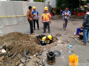 PDAM Surabaya Normalisasi Pipa yang Terdampak Amblesnya Jalan Gubeng