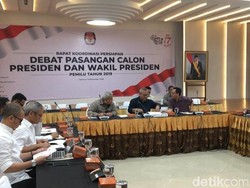 KPU dan Timses Rapat Persiapan Debat Capres 2019