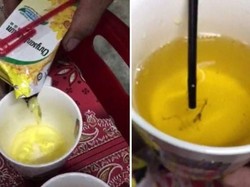 Hii Jijik! Netizen Ini Temukan Lendir dan Kotoran Dalam Minuman Teh Kemasan