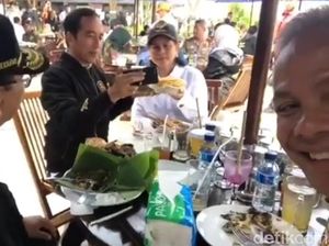 Ngevlog Kuliner di Rest Area, Jokowi Pamer Pecel, Sate dan Karak Ngevlog Kuliner di Rest Area, Jokowi Pamer Pecel, Sate dan Karak