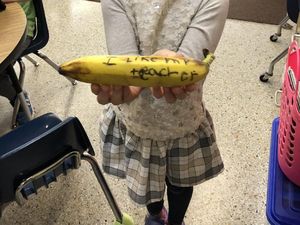 Inspiratif! Wanita di Kantin SD Ini Tulis Kalimat Motivasi di Kulit Pisang