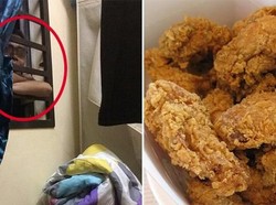 Sogok Pakai Ayam Goreng, Pria Ini Paksa Masuk Ke Jendela Kamar
