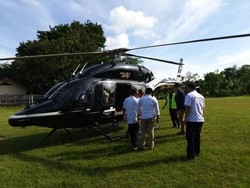 Naik Helikopter, Prabowo Temui Warga Baduy Banten