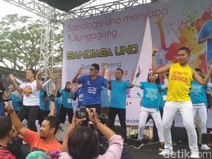 Kenalkan Zumba, Sandi: Zumba Itu Adalah Zaman Memilih Pemimpin Baru
