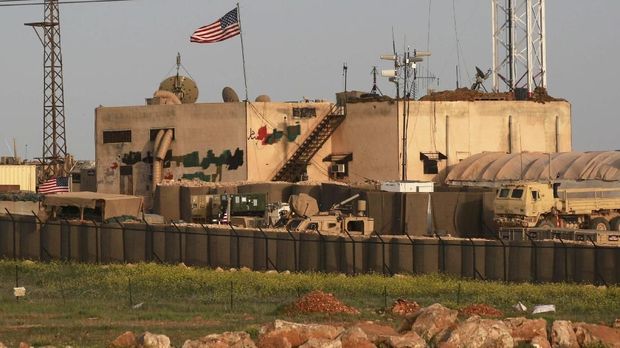 Photo taken on April 2, 2018 shows a general view of a US military base in the al-Asaliyah village, between the city of Aleppo and the northern town of Manbij. - The United States is preparing to withdraw its troops from Syria, US media reported December 19, 2018, a major move that throws into question America's role in the region.A US defense official told CNN the US was planning a 
