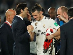 Pelatih Santiago Solari memuji Bale selepas laga. Pria asal Wales itu dianggap luar biasa. (Foto: Andrew Boyers/Reuters)