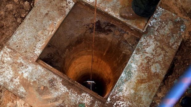 Salah satu terowongan Hizbullah yang ditemukan Israel di dekat Kota Metula.