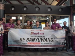 Perdana Terbang ke Banyuwangi, Batik Air Langsung Full Seat
