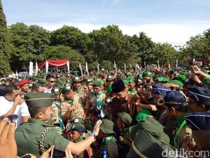 Jokowi Pimpin Apel Milad 1 Abad Gerakan Kepanduan Hizbul Wathan
