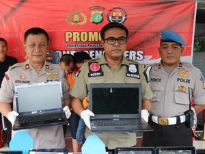 Polisi Tangkap Pencuri Barang Elektronik Sekolah di Tangerang