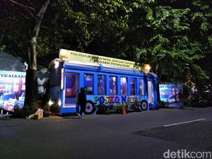 Asyik, Ada Bus Tayo Parkir di Surabaya