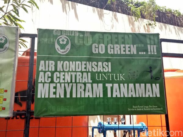 Demi Lingkungan Sehat, Limbah Air AC di Kemenkes Dipakai untuk Sirami Tanaman