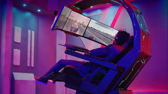 Predator Thronos, gaming chair buatan Acer yang resmi masuk ke Indonesia. Foto: Dok. Acer Predator Thronos, gaming chair buatan Acer yang resmi masuk ke Indonesia. Foto: Dok. Acer