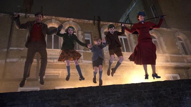 Liburan Natal, Ajak Anak Nonton Film Mary Poppins Returns yang Kaya Pesan Moral/ 