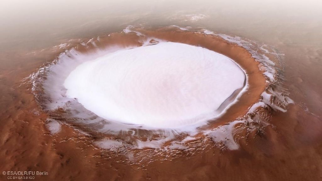 Indahnya Kawah Mars yang Bikin Elon Musk Terkesima