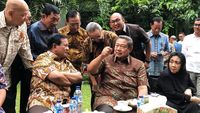 Suasana Hangat Pertemuan SBY-Prabowo di Mega Kuningan