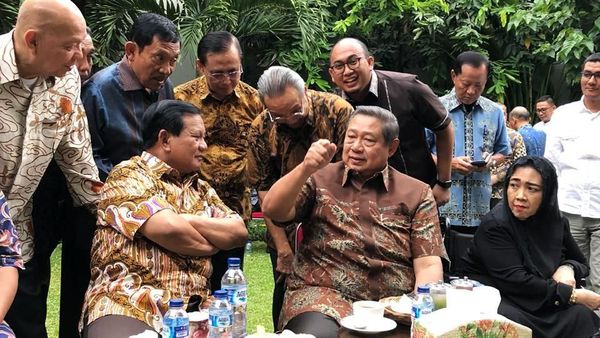 Suasana Hangat Pertemuan SBY-Prabowo di Mega Kuningan