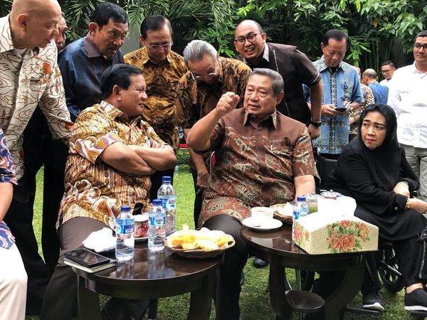 Suasana Hangat Pertemuan SBY-Prabowo di Mega Kuningan