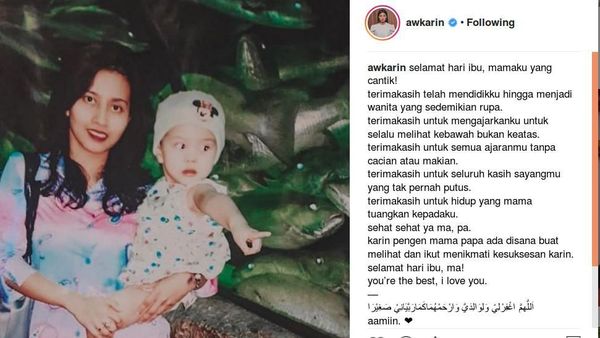 Dian Rositaningrum, Deretan Ucapan Hari Ibu hingga Jessica Iskandar
