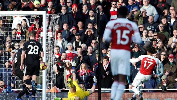 Hasil Arsenal Vs Burnley: Aubameyang Dua Gol, The Gunners Menang 3-1