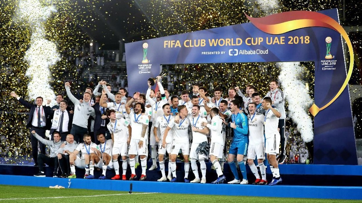 Real Madrid raja Piala Dunia Antarklub. (Foto: Francois Nel/Getty Images)