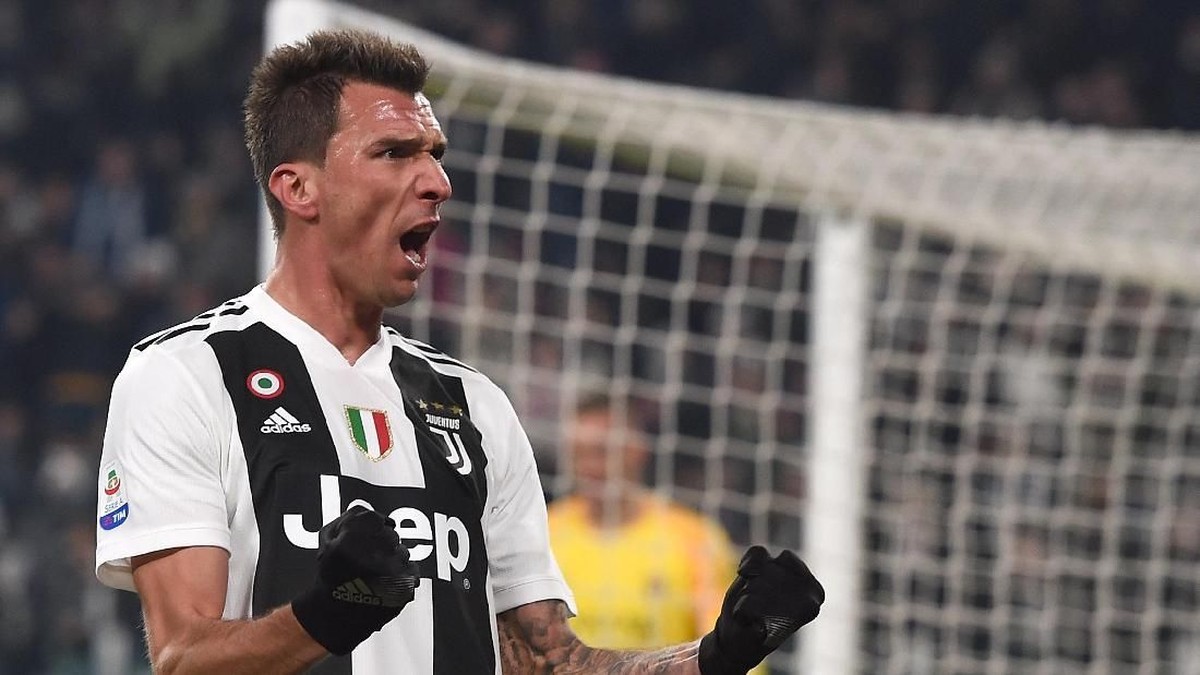 Mario Manduzkic membawa Juventus menang 1-0 atas AS Roma. (Foto: Tullio M. Puglia/Getty Images)
