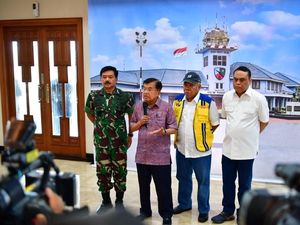 Cuaca Buruk, JK Batal Tinjau Lokasi Terdampak Tsunami Selat Sunda