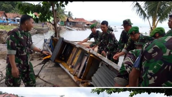 Foto: Tempat Wisata & Penginapan di Lampung Selatan Hancur Disapu Tsunami